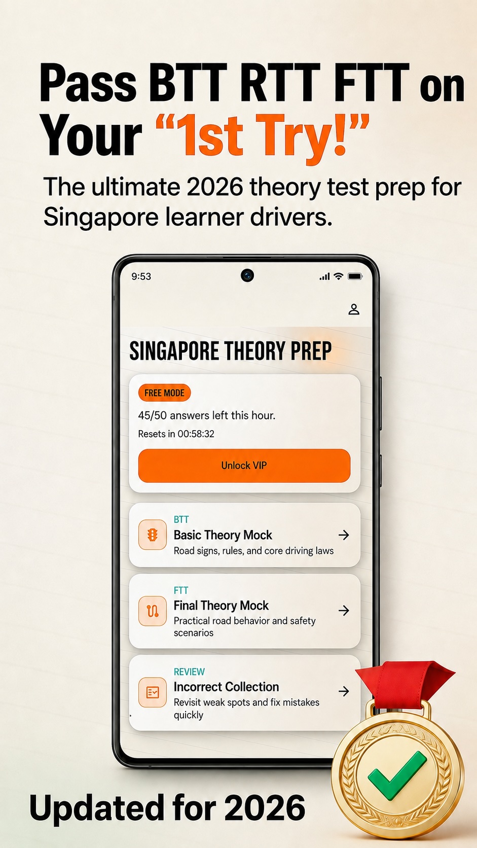 BTT FTT RTT Mock Exam screenshot 3