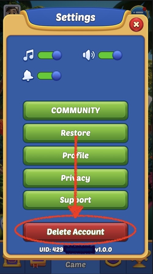 Delete Account Guide Step 3